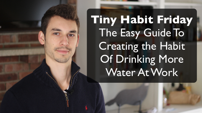 How to drink more water every day at work