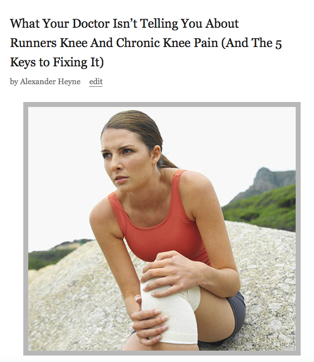 Runners Knee Thumb
