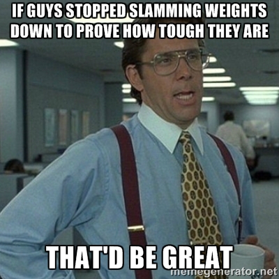 Stop slamming weights